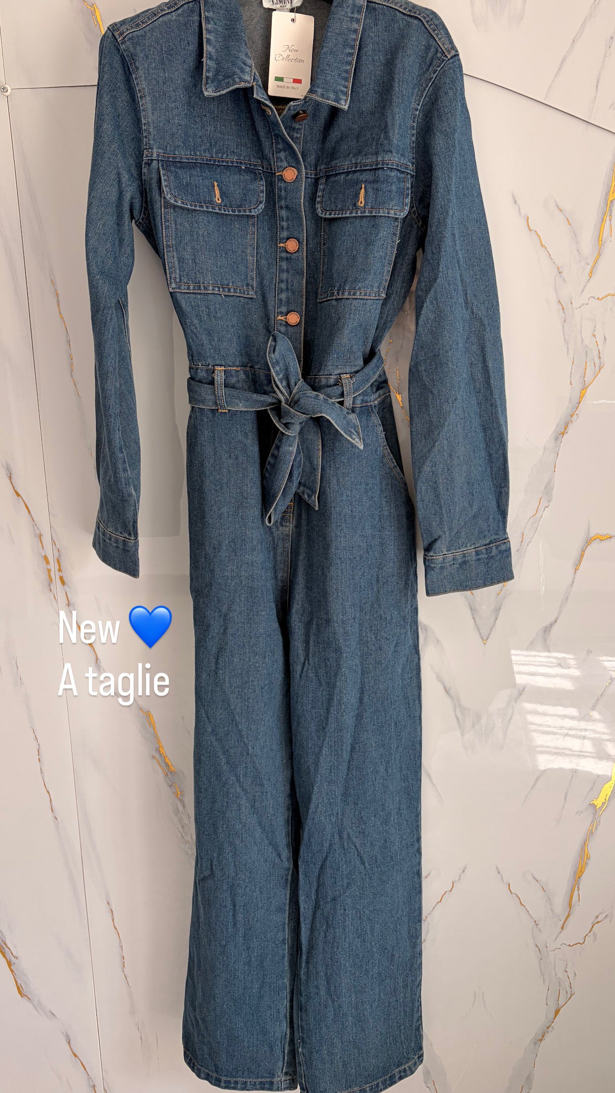 Tuta intera di jeans